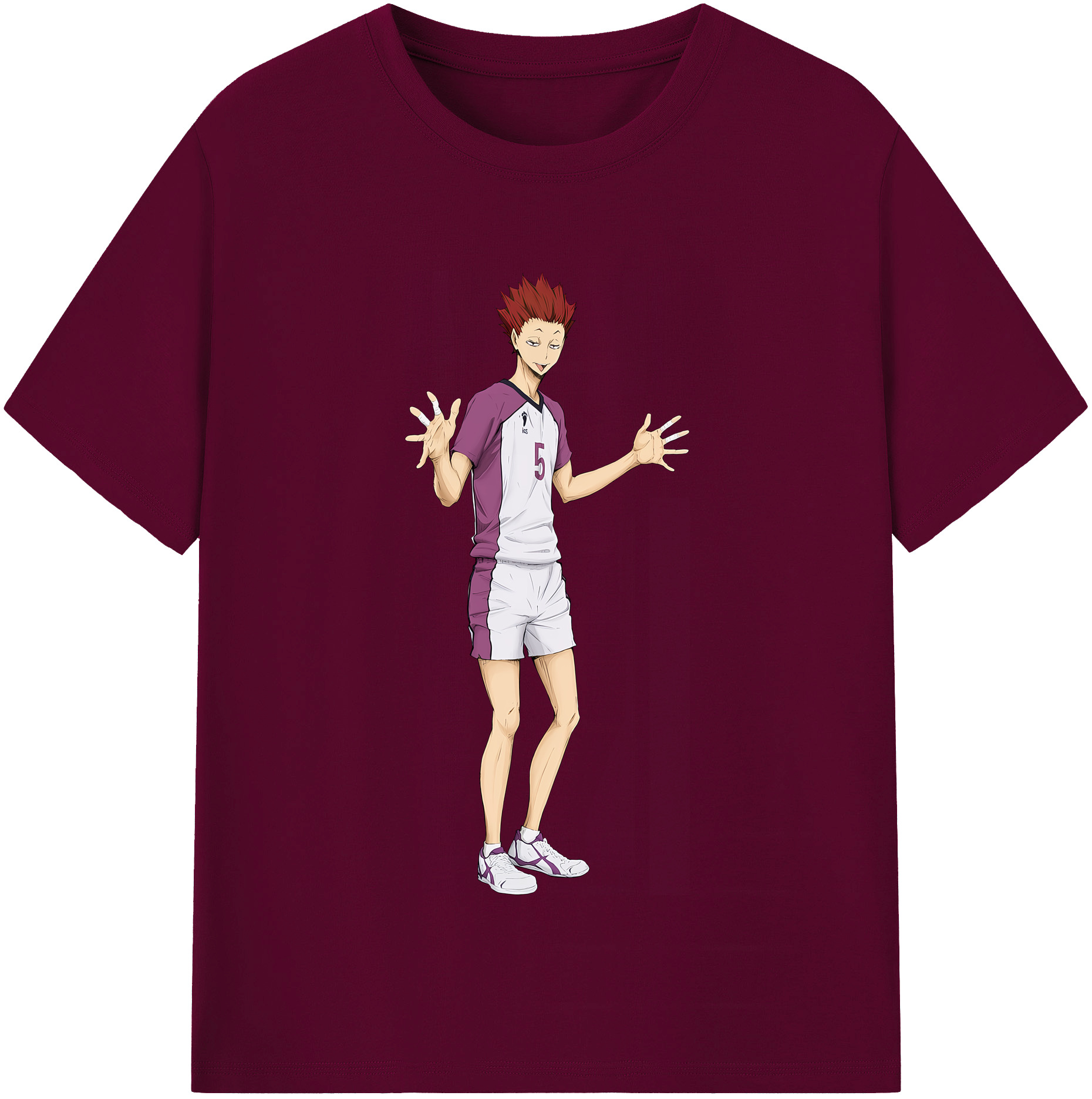 （画像用） ハイキュー!! Haikyu!! レディースカジュアルプリントTシャツ（綿100％）